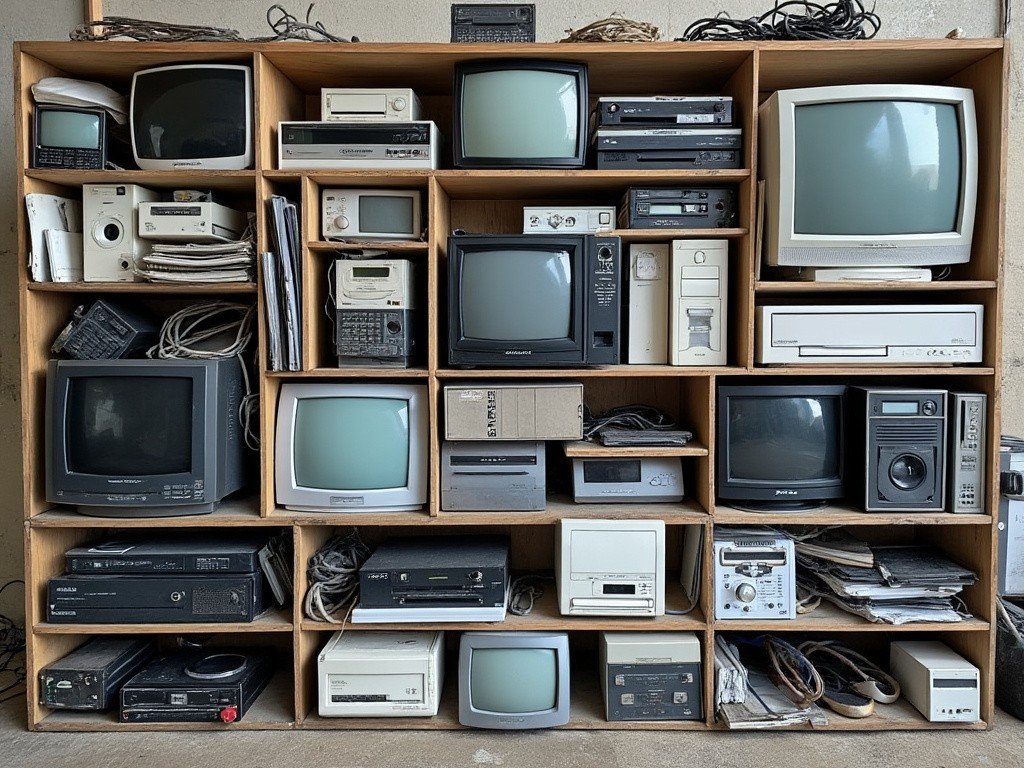 Old television sets, vcrs and computers, electronic waste disposal