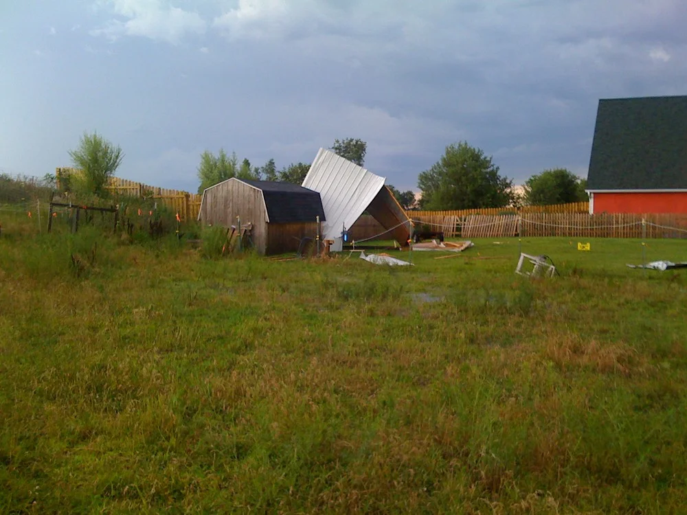 Storm debris, yard waste removal, shed, small outdoor storage, erie junk removal