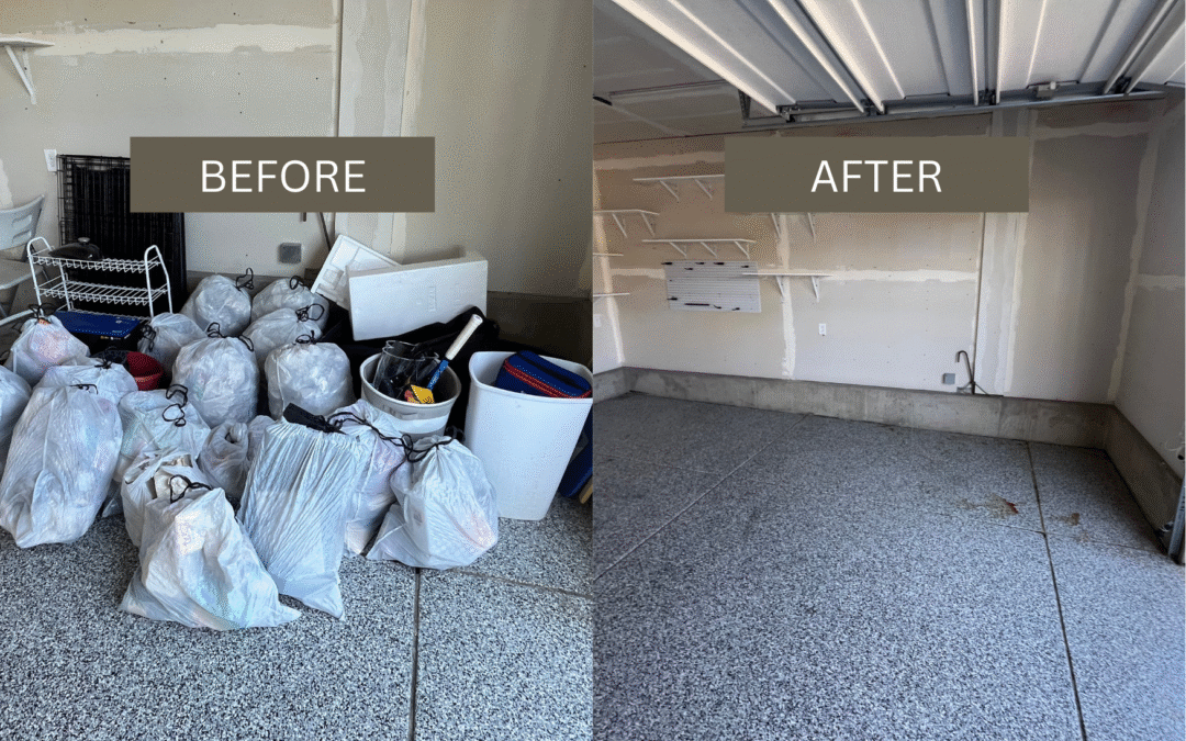 Garage cleanout in Frederick Colorado